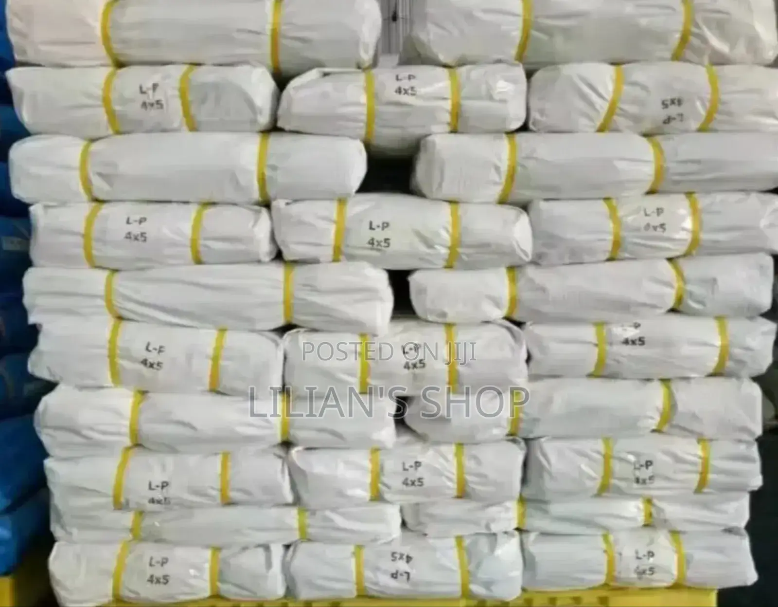 4 Metres by 5metres 5pcs High Quality Tarpaulins/Tundubaali