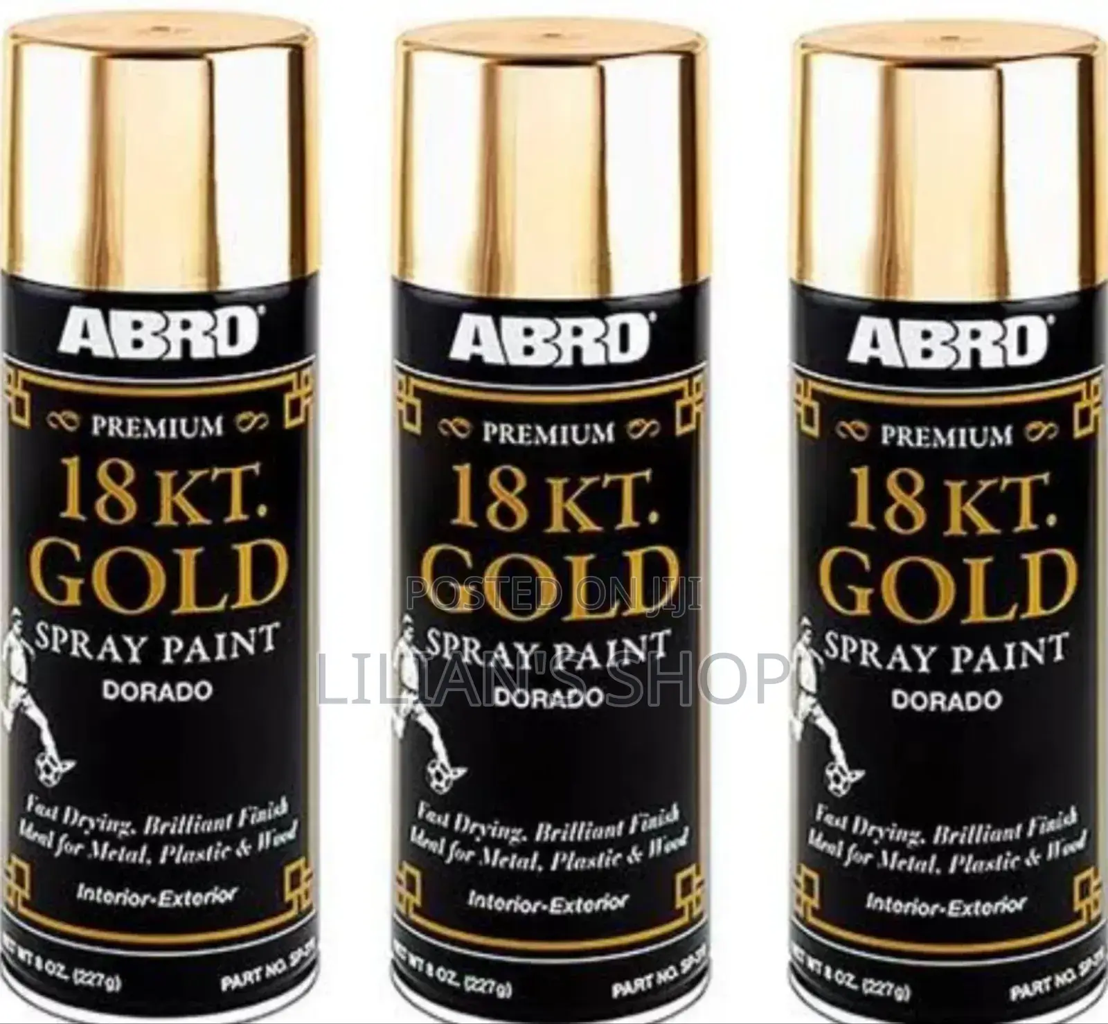 ABRO Premium Gold Spray Can Paint