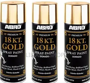 ABRO Premium Gold Spray Can Paint