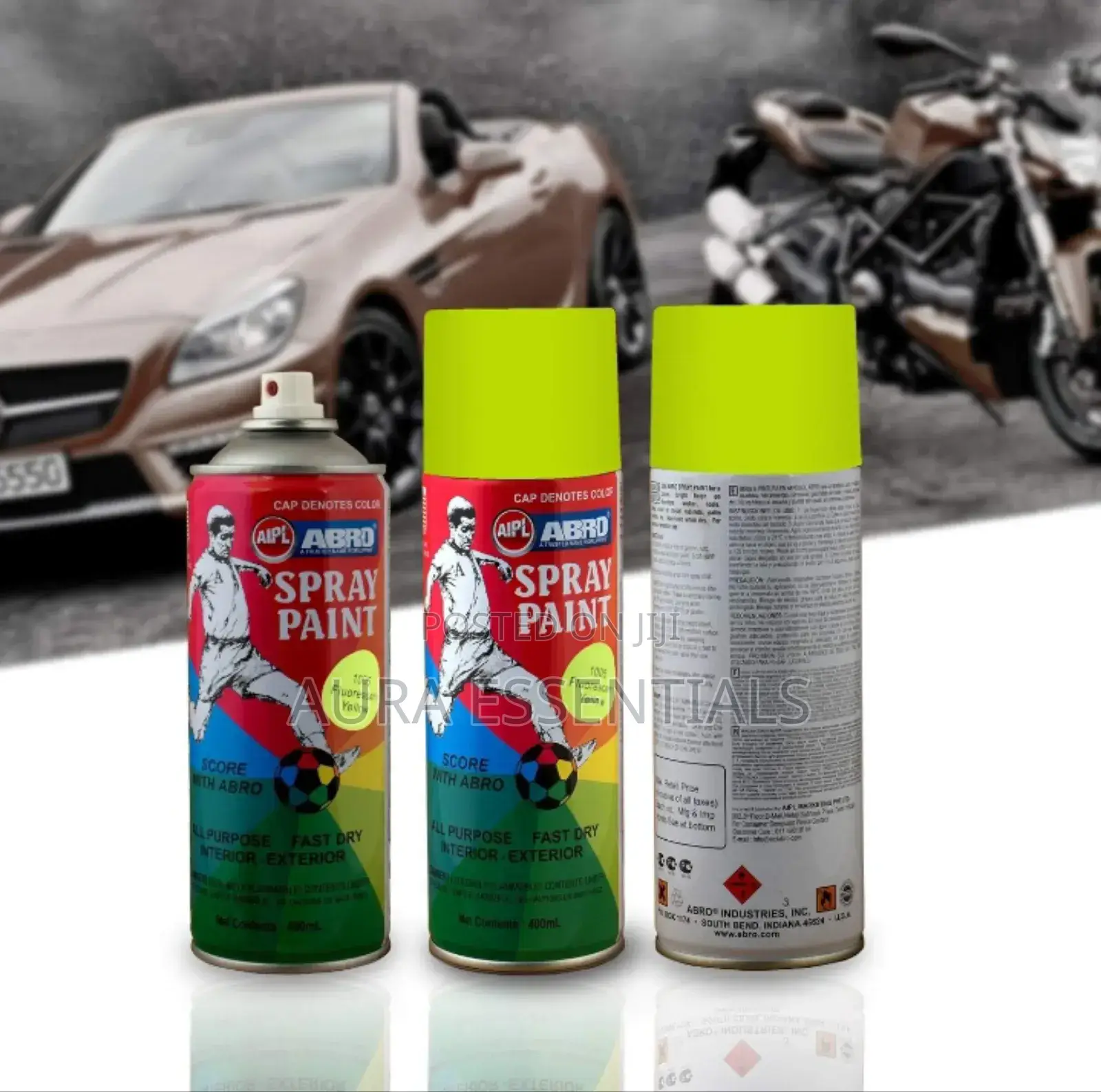 ABRO Qick Dry Multipurpose Colour Spray Paint Can for Cars
