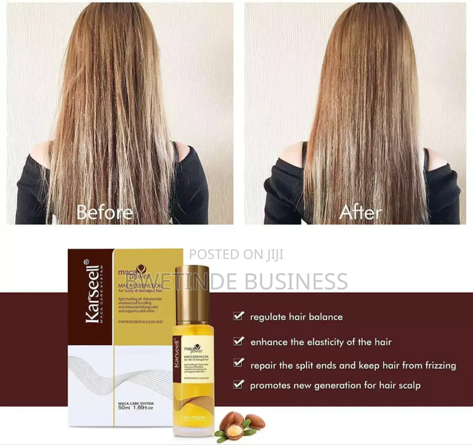 Moroccan Argan Oil Hair Care for Dry Damaged Hair 50ml
