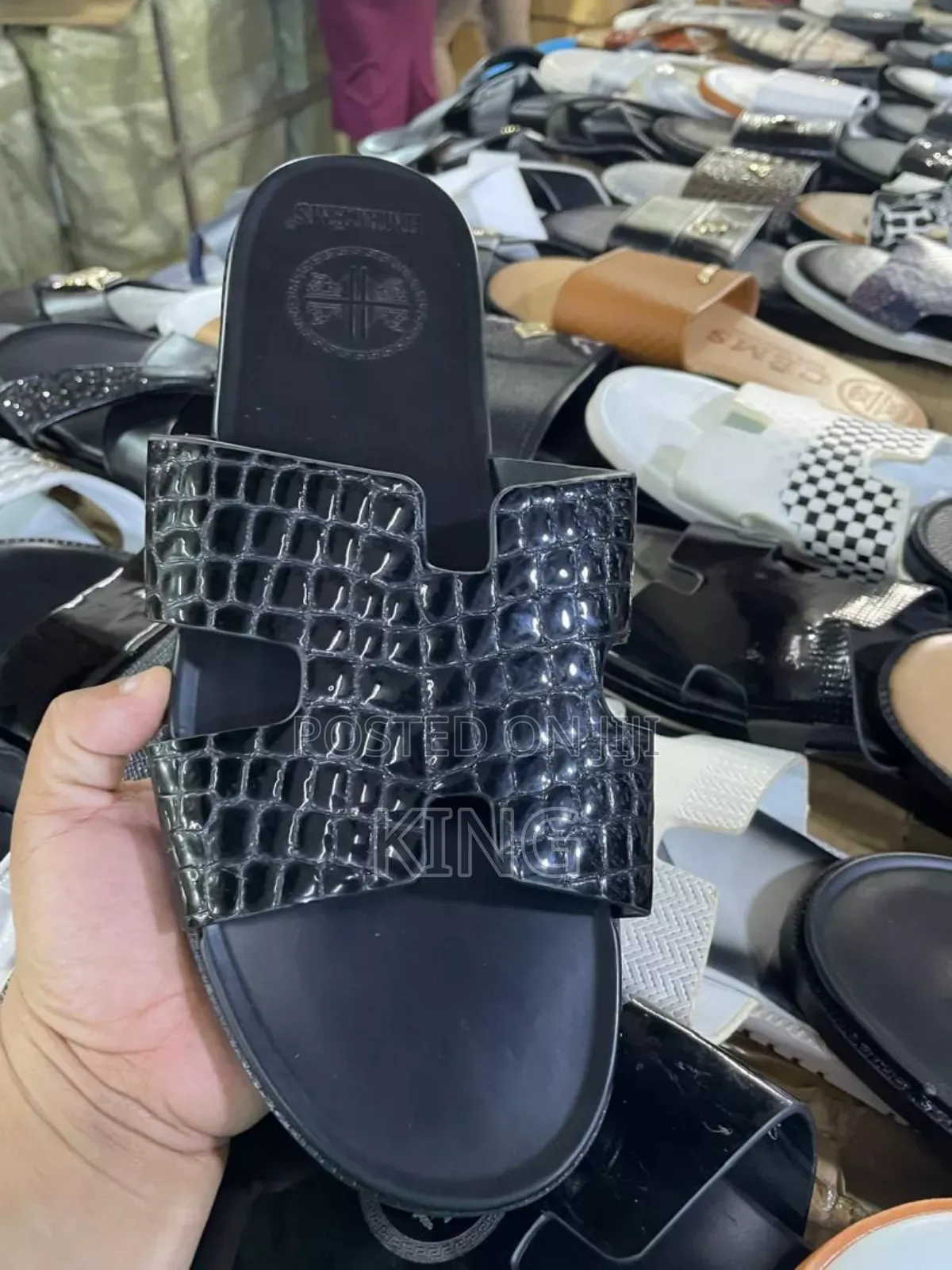 Mesh Italian Leather Sandals