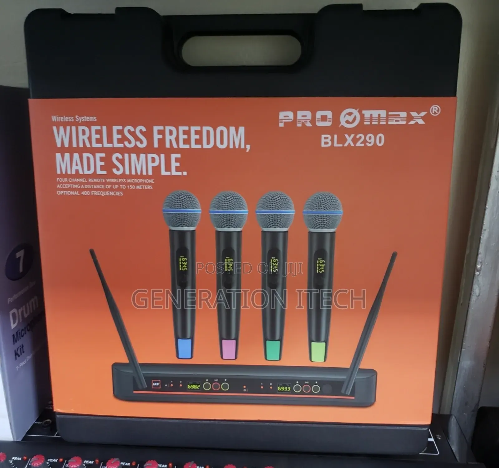 Pro Max Wireless Microphone With 4 Hand Held Mics - BLX 290
