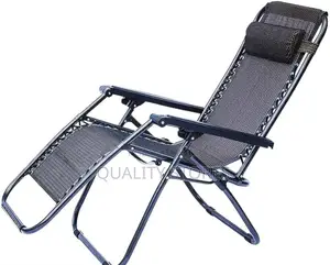 Inclined Outdoor Chair Black