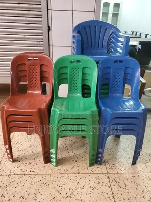 3_colors Plastic Chairs Armless