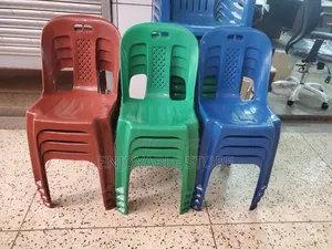 3_colors Plastic Chairs Armless