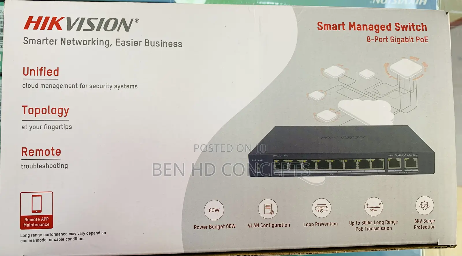 Hikvision 8 Ports Gigabit Poe Switch