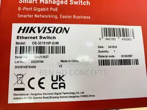 Hikvision 8 Ports Gigabit Poe Switch