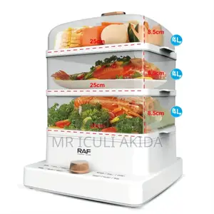 RAF 3tier 4L Electric Fast and Healthy Food Steamer