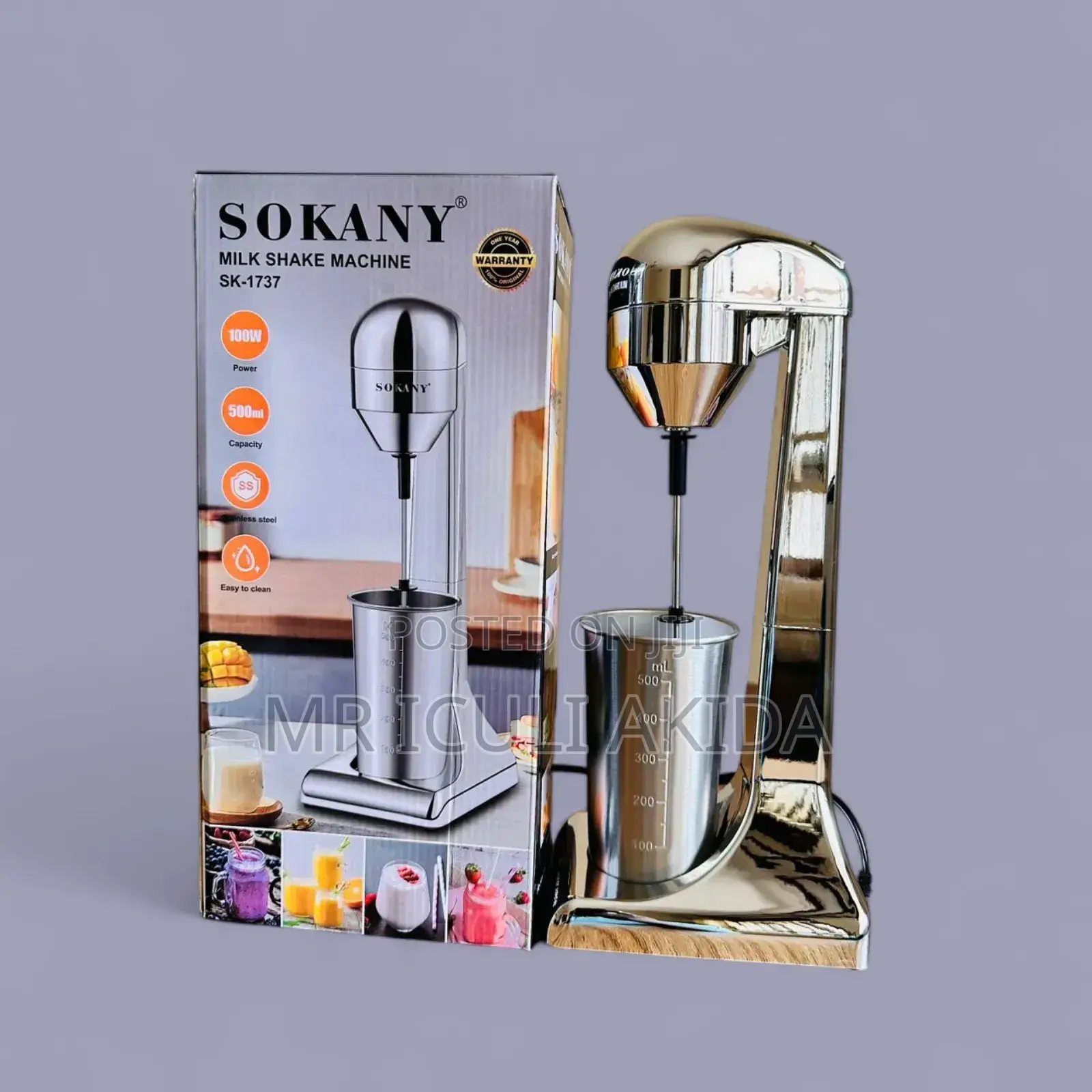 Sokany Steel Soft Ice Cream Mixer Milk Shake Maker Machine