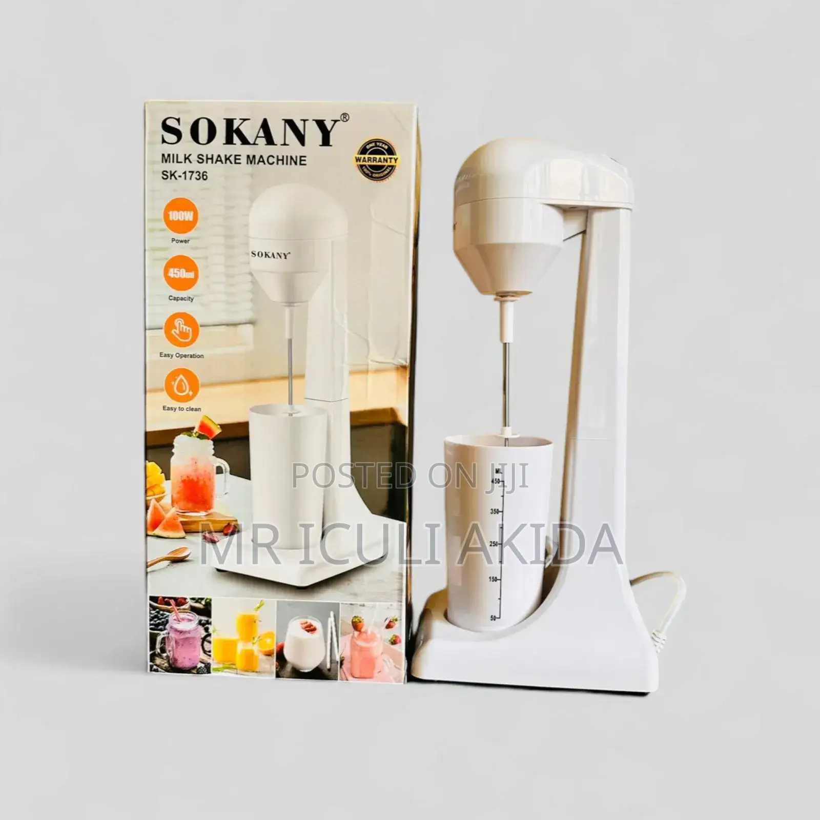 Sokany Soft Ice Cream Mixer Milk Shake Maker Machine