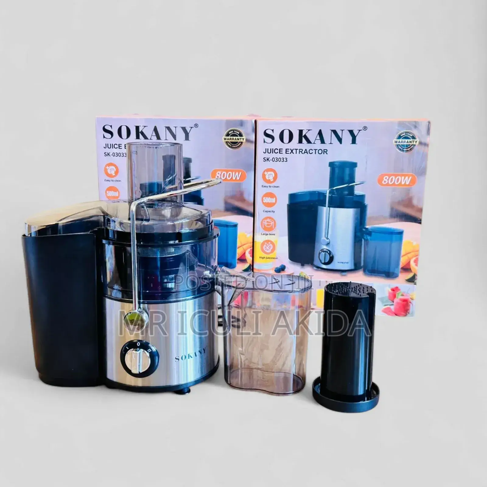 Sokany 2speed Setting Centrifugal 800w Juice Extractor