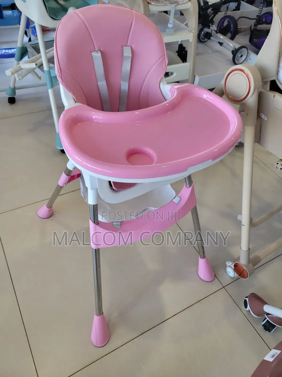 Pink Girls High Feeding Table for Kids