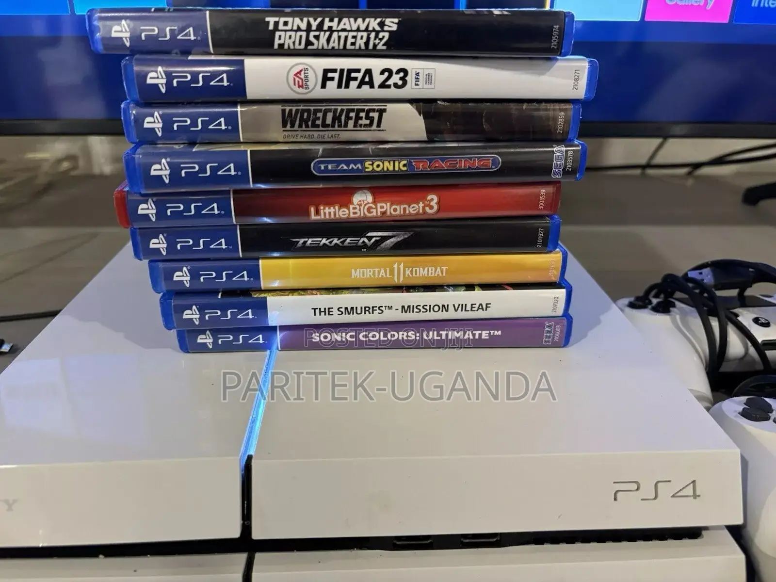 Ps4 Chipped Console With 10 Games/02 Controllers/500gb