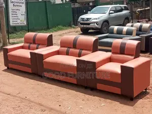 Brown Beautiful Five Seater Sofa Set