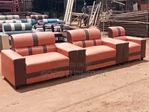 Brown Beautiful Five Seater Sofa Set