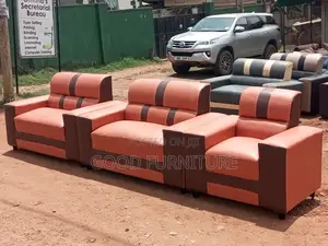 Brown Beautiful Five Seater Sofa Set
