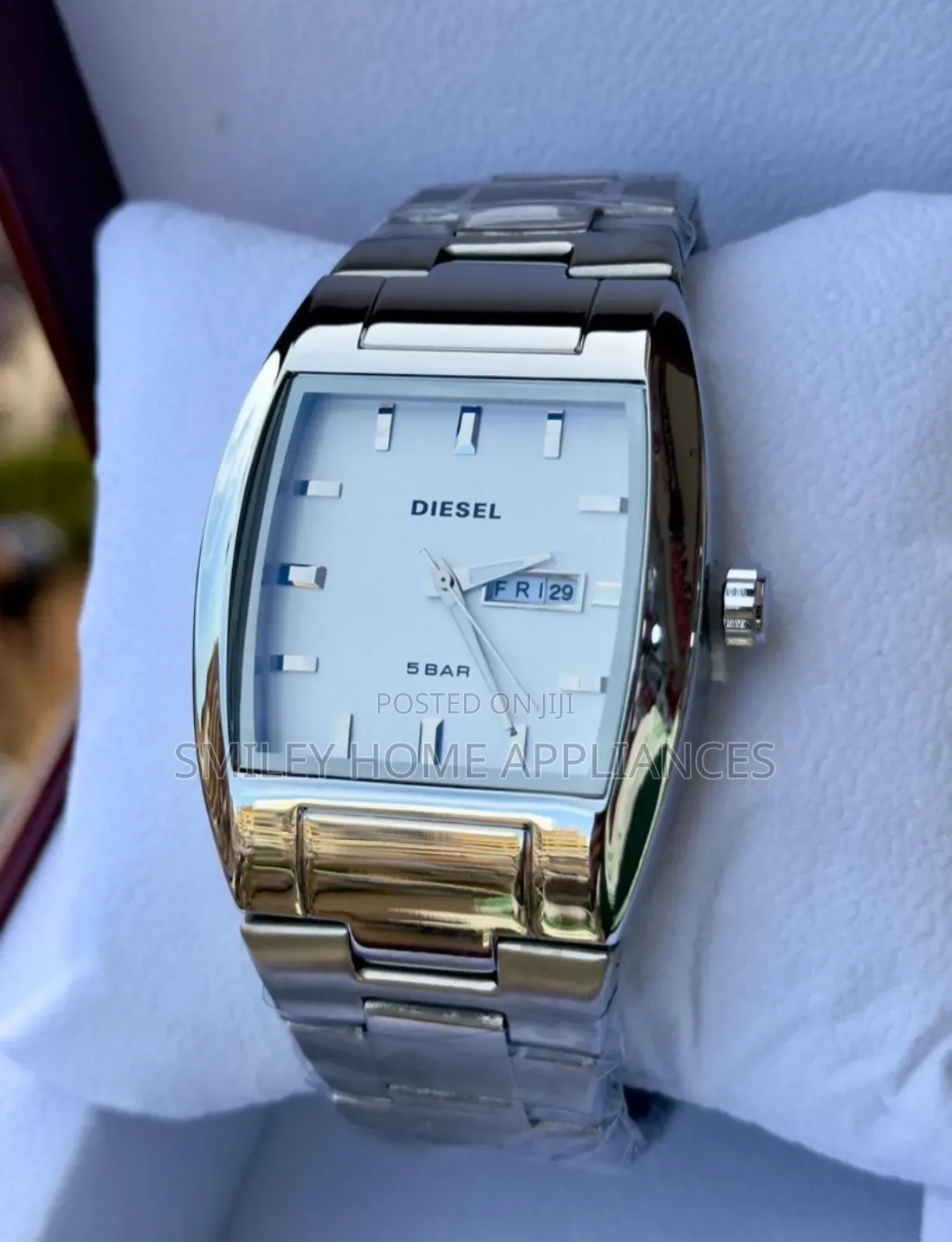 Geneva Men's Watch Silver Color
