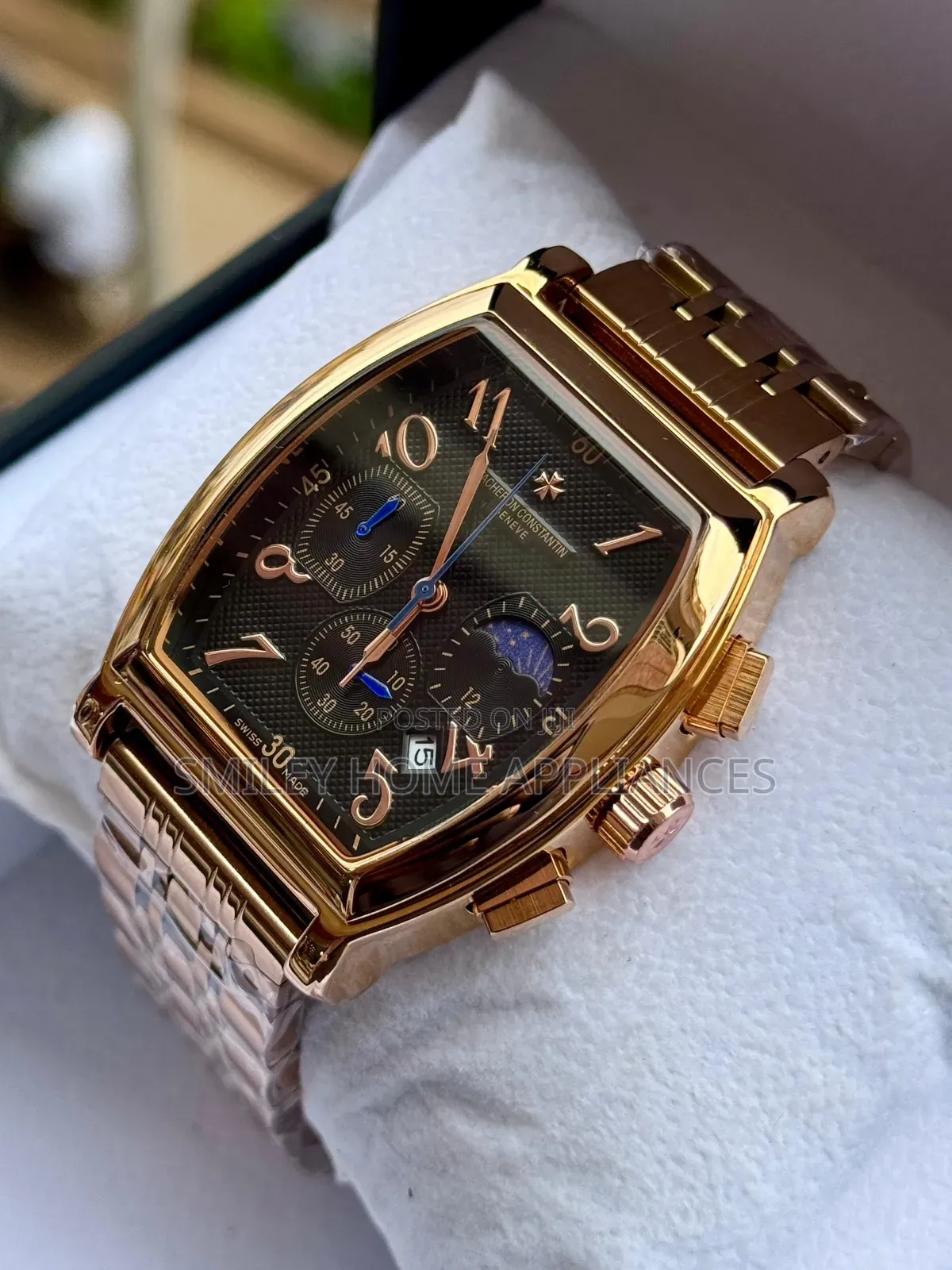 Brand New GENEVA Men's Watch Silver Brown