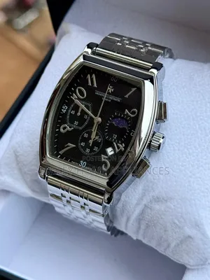 Geneva Men's Watch Black Silver