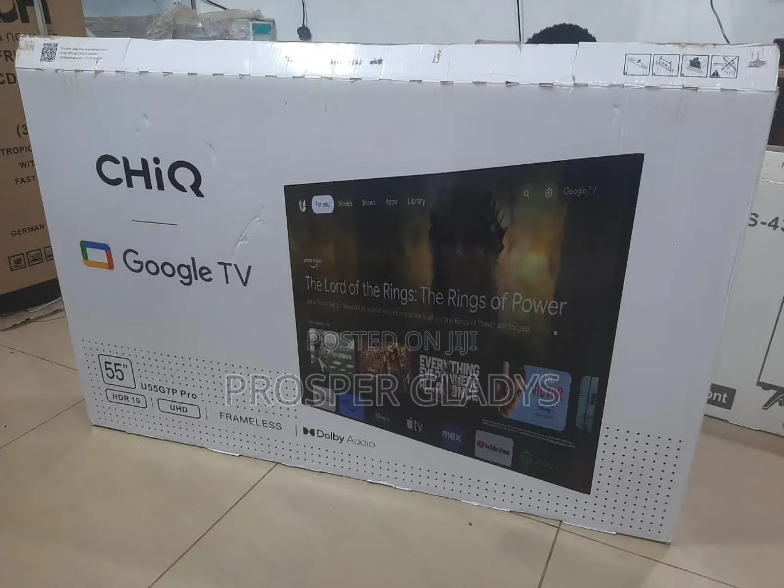 Chiq 43 Smart UHD Digital Flat Screen Flameless.