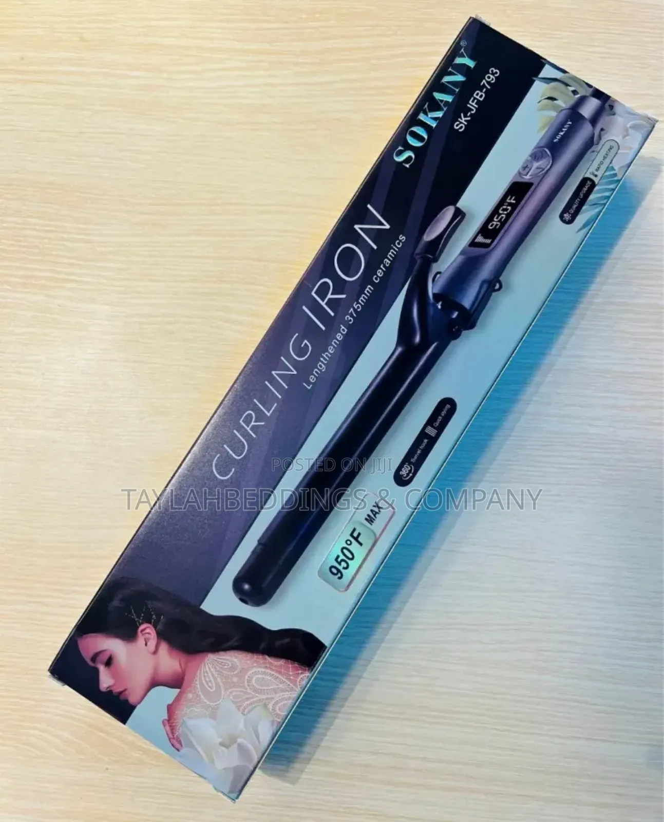 Sokany Sk-JFB-793 Curling Iron - Black