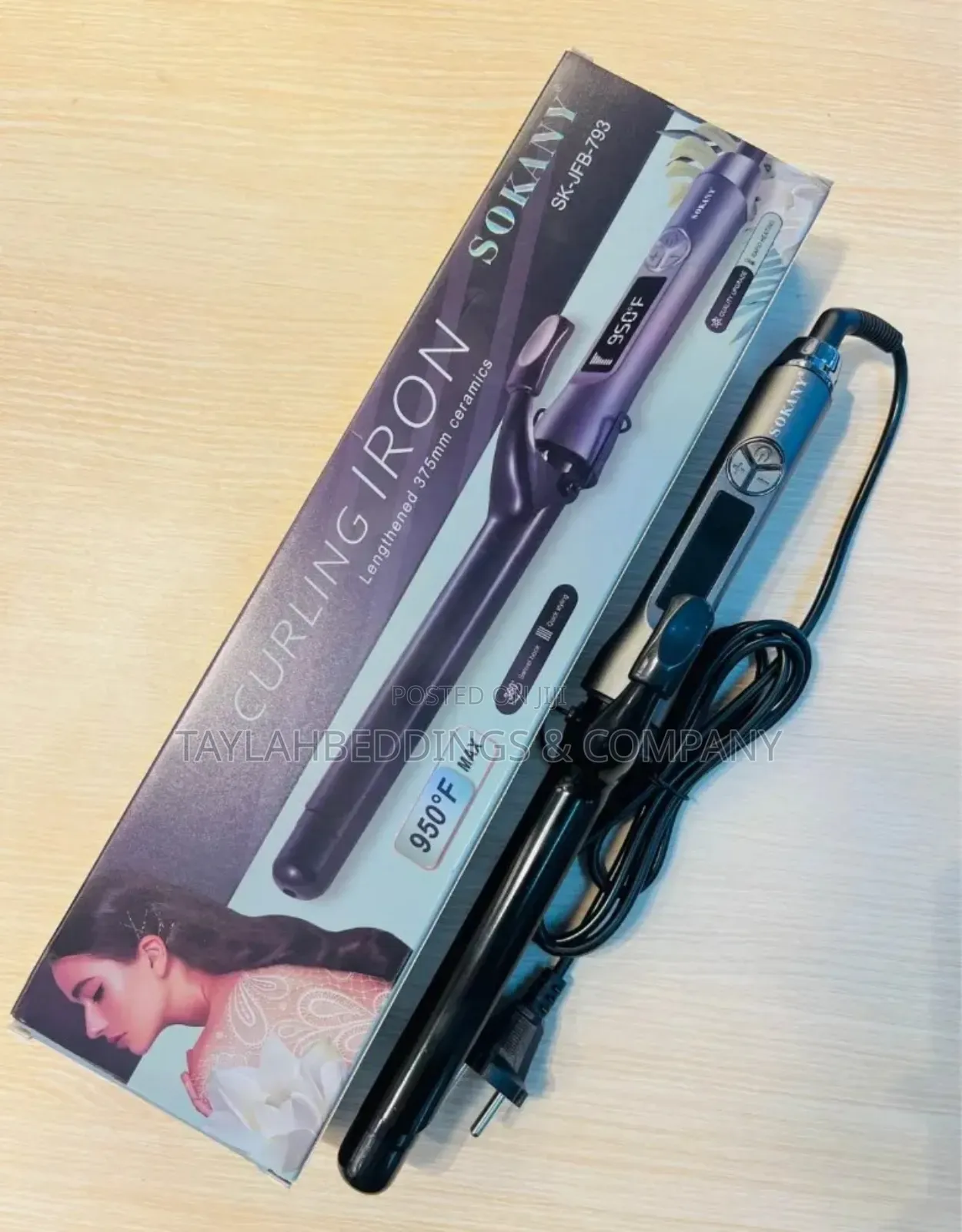 Sokany Sk-JFB-793 Curling Iron - Black