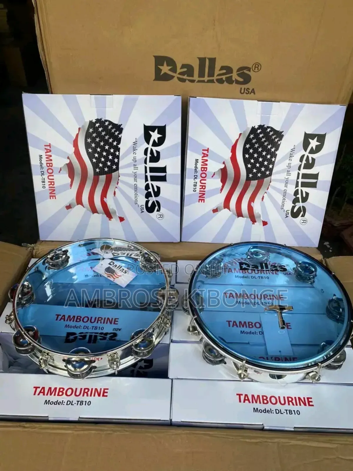 Stainless Steel Drum Percussion Tambourines | FREE Key Tuner