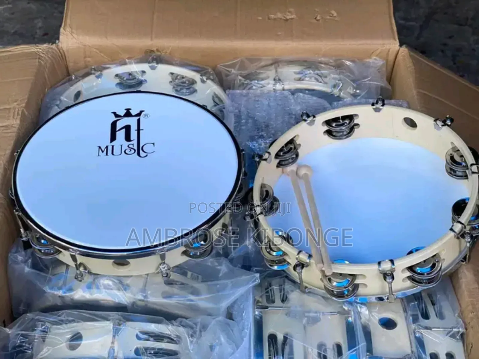 Stainless Steel Drum Percussion Tambourines | FREE Key Tuner