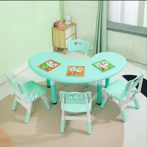 Kindergarten Kid's Learning Table(1) and Chairs(4)