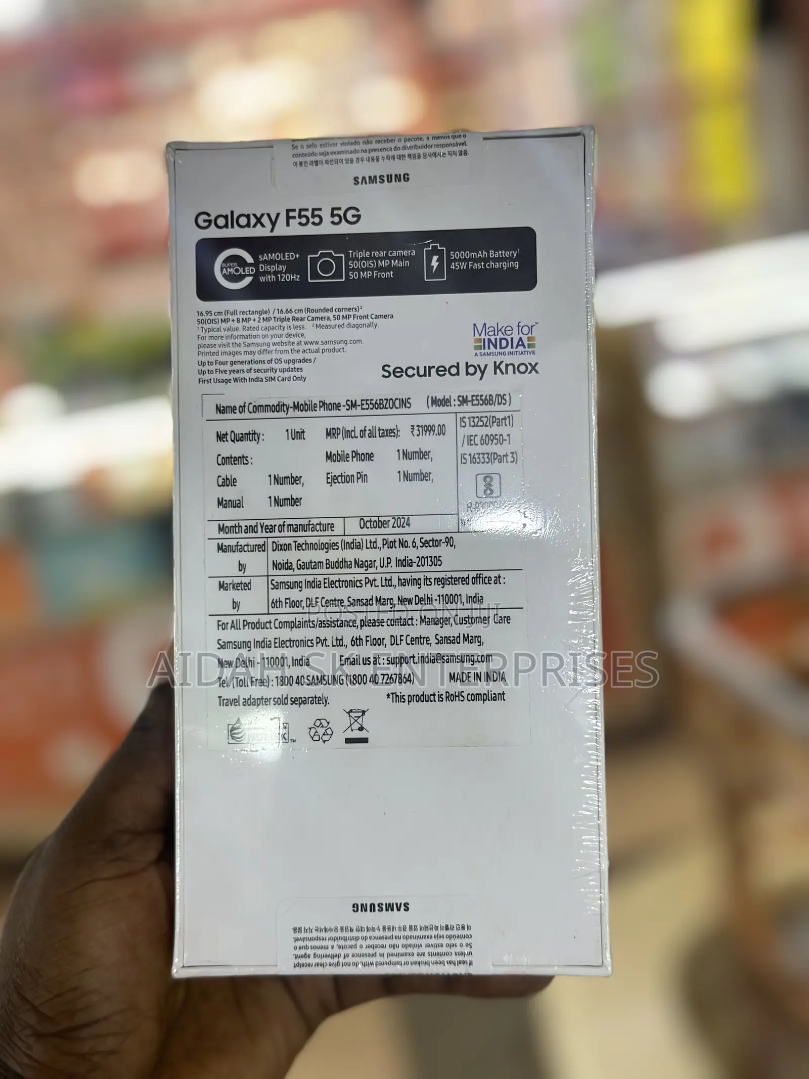New Samsung Galaxy F55 256 GB Black