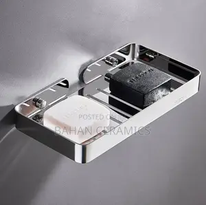 Stainless Double Soap Holders.
