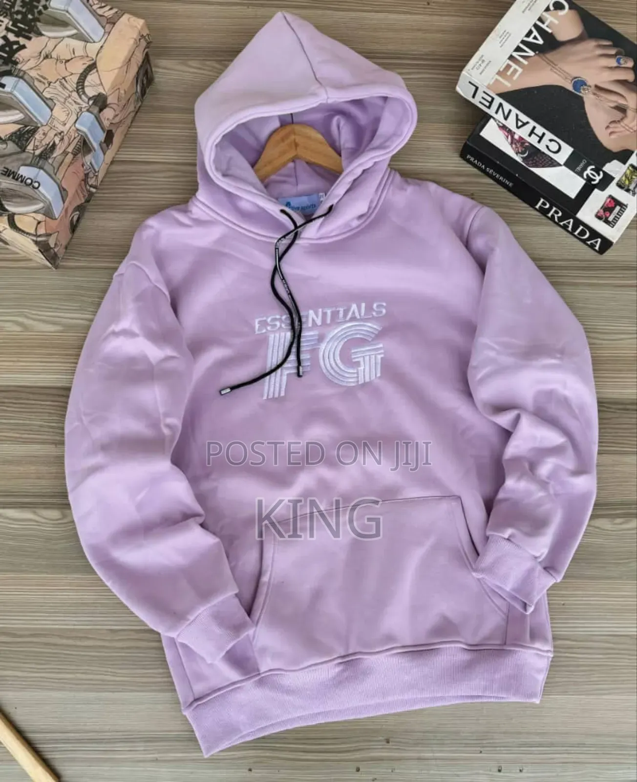 Purple Lailac Hoodie. Essentials Fear of God