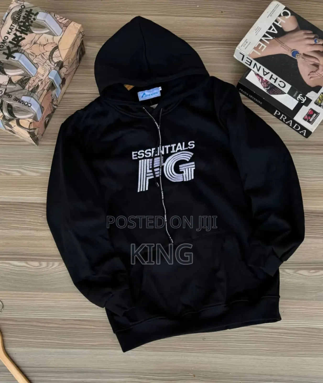 Black Hoodie. Essentials Fear of God. Jumper