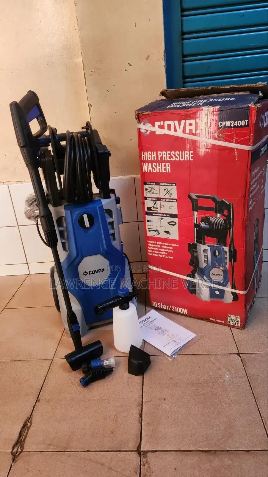 Electric Pressure Washer 160bar 2100w