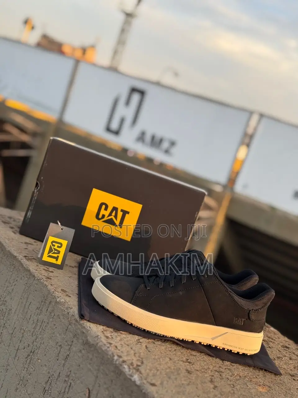 Super Men's Leather Caterpillar Sneakers in Stock