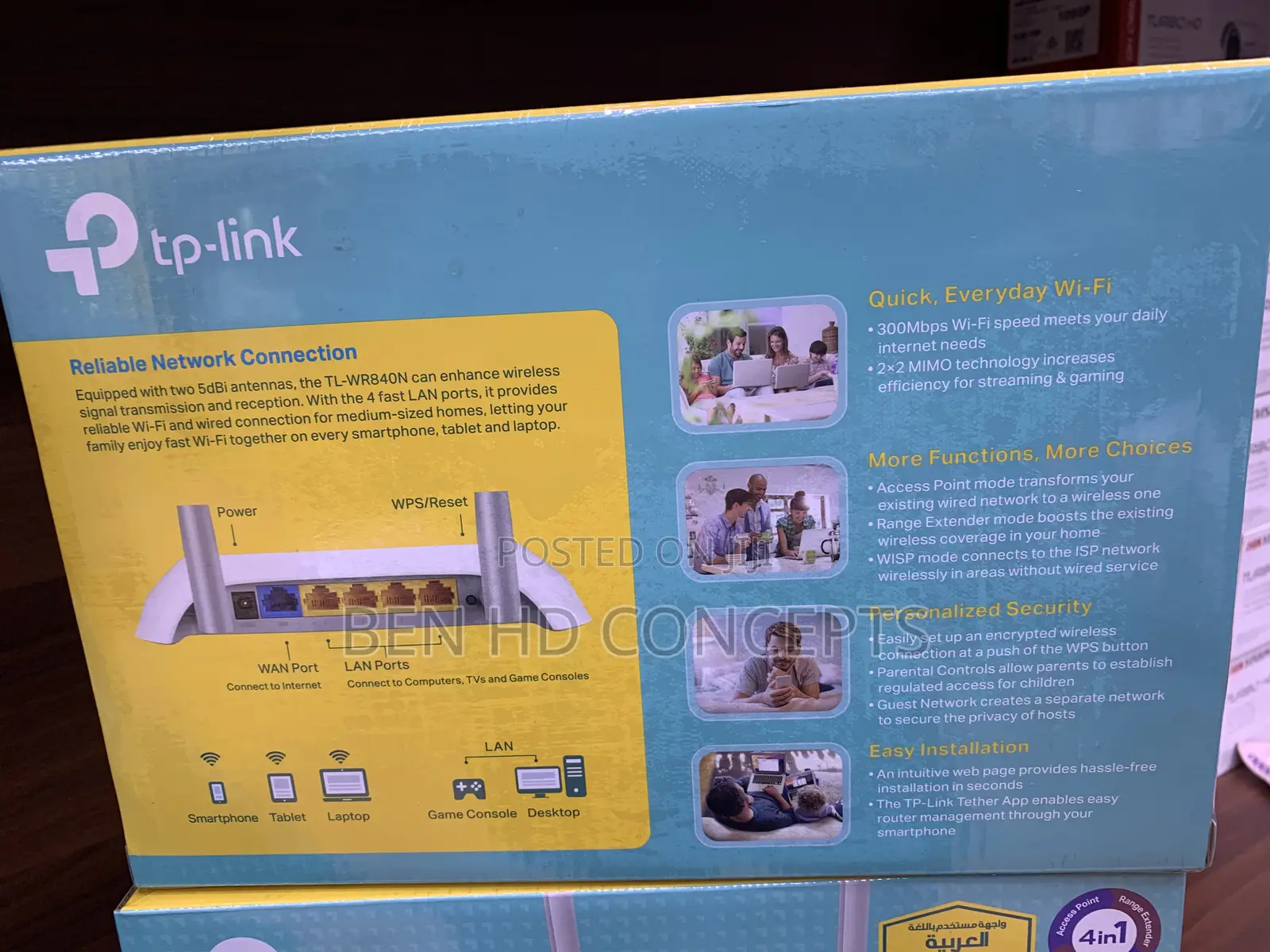 Tp-Link Wireless Router TL-WR840N 300mbps