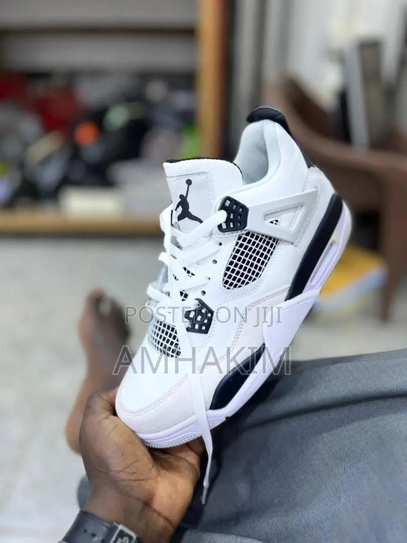 Classic Air Jordan 4 Retro Military Black in Stock