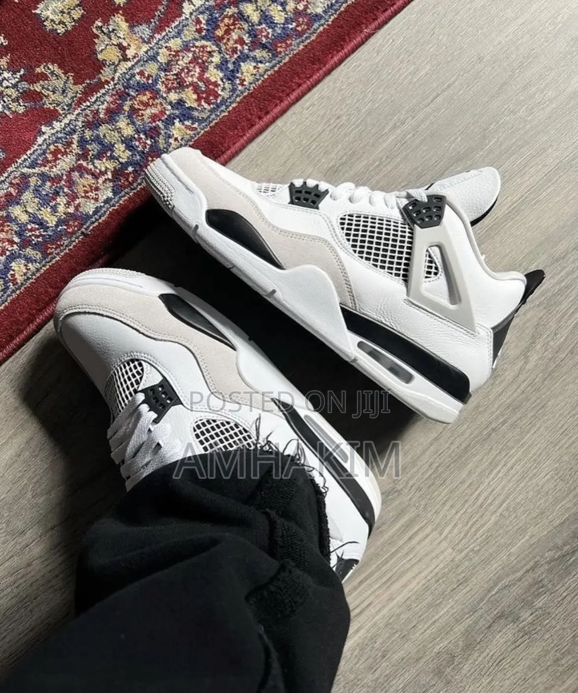Classic Air Jordan 4 Retro Military Black in Stock