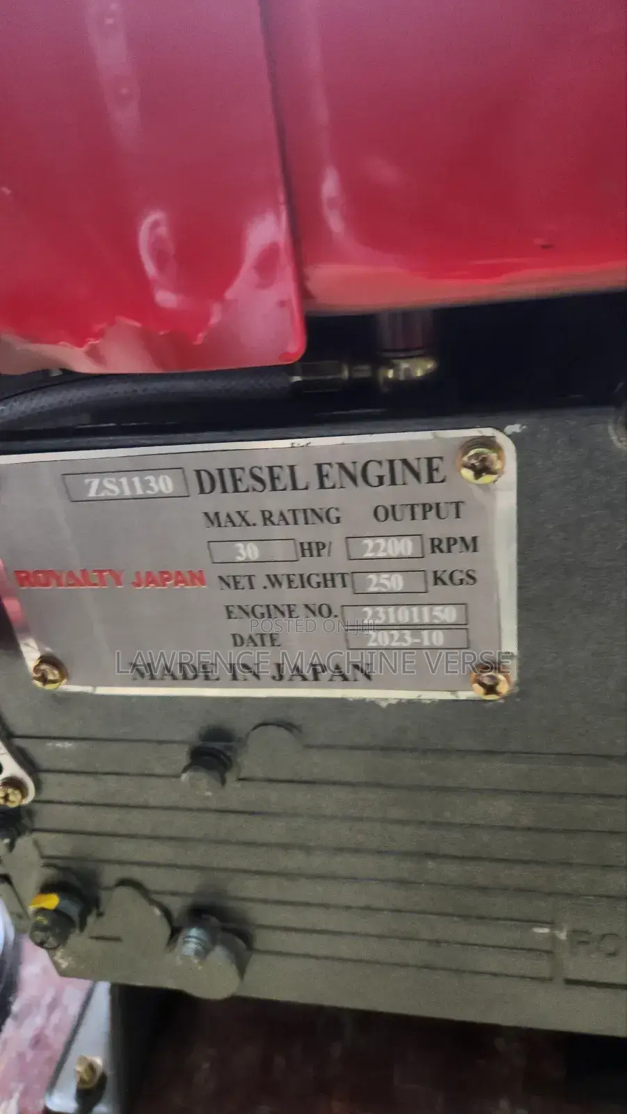 Diesel Engine 30 Hose Power