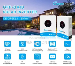 6kva / 6000w Wifi Monitor Cworth Hybrid Inverter