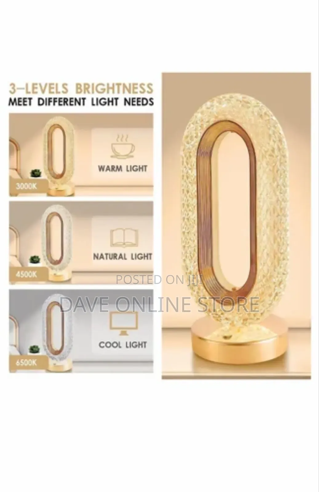 Led Crystal Table Lamp