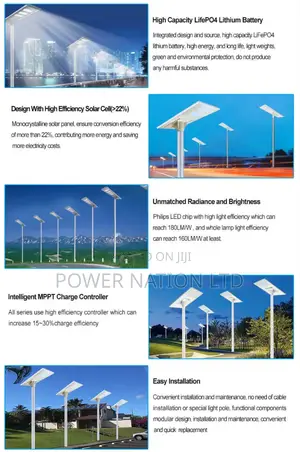 100w 16800 Lumens All in One Integrated Solar Street Light