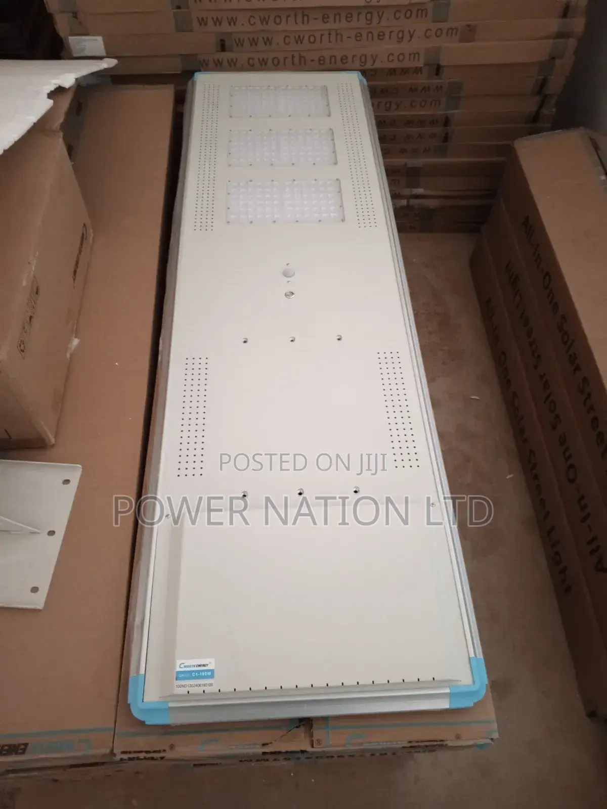 100w 16800 Lumens All in One Integrated Solar Street Light