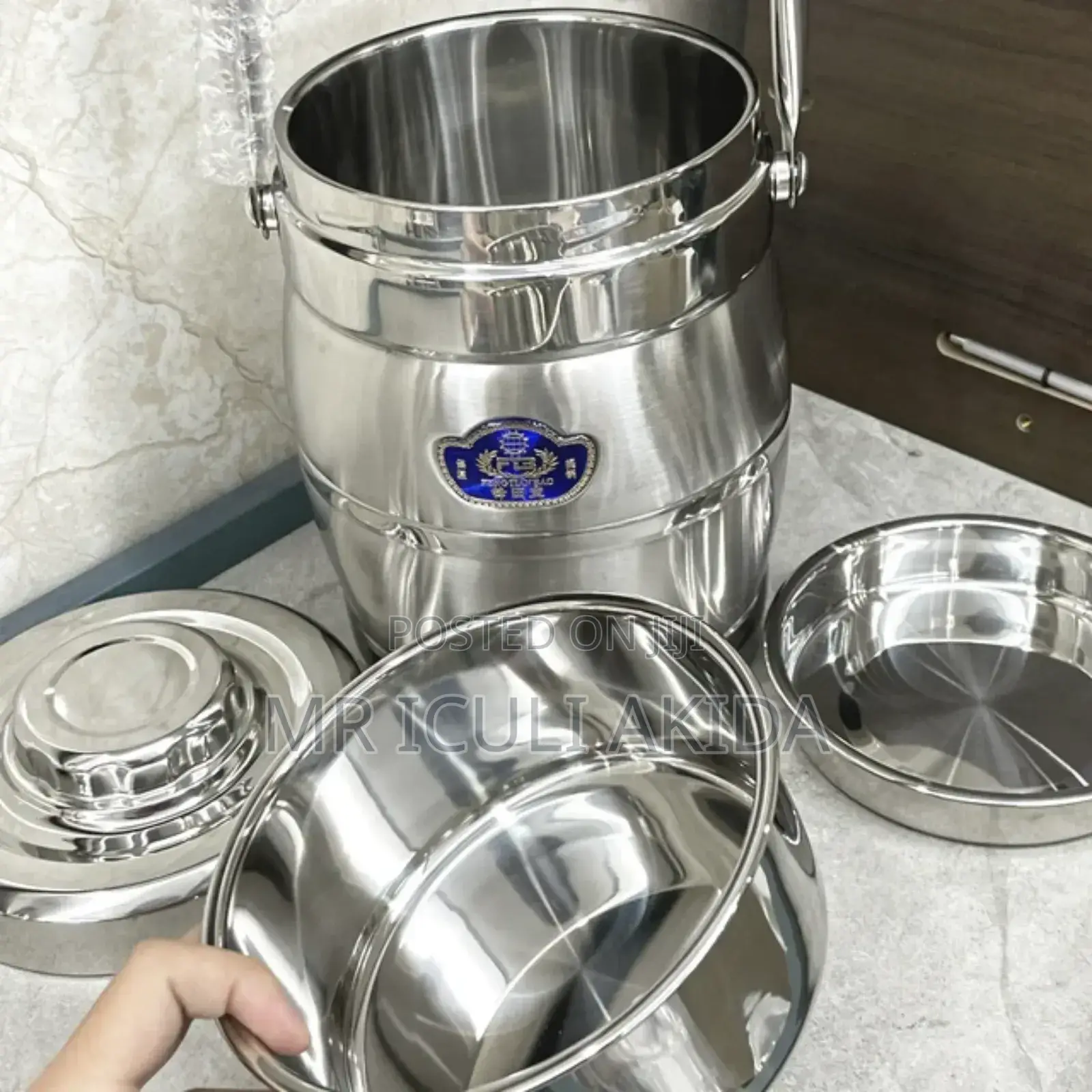 2L Stainless Steel Insulated Multi-Layer Thermal Lunch Box