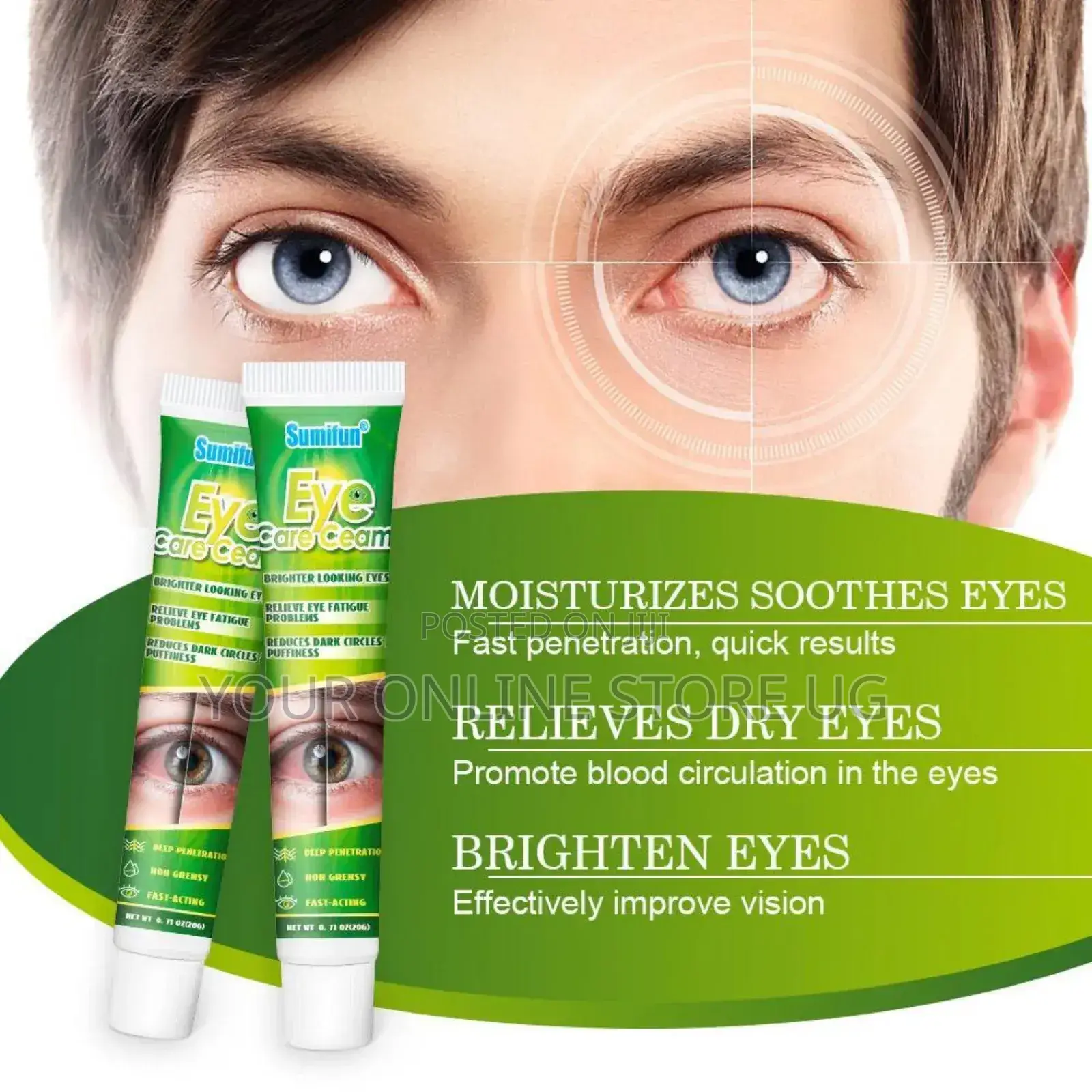 2pcs Sumifun Eye Care Cream for Brighter Looking Eyes