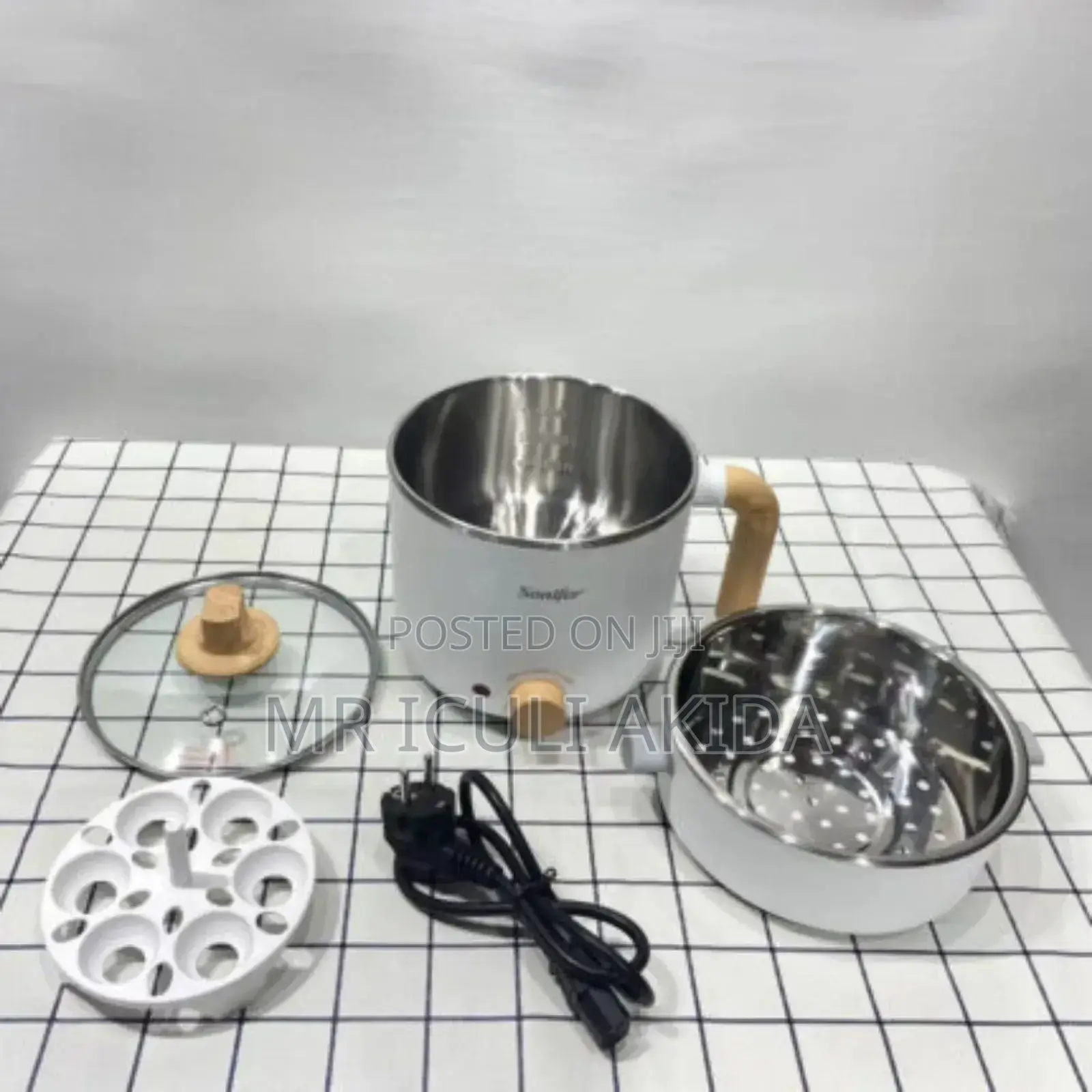 Sonifer 1.2L 600w Thermostat Steam Stew Mini Electric Pot