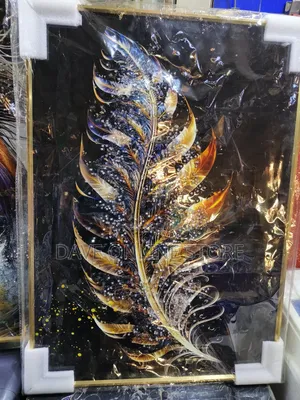 Feather Crystal Painting for Wall Deoration