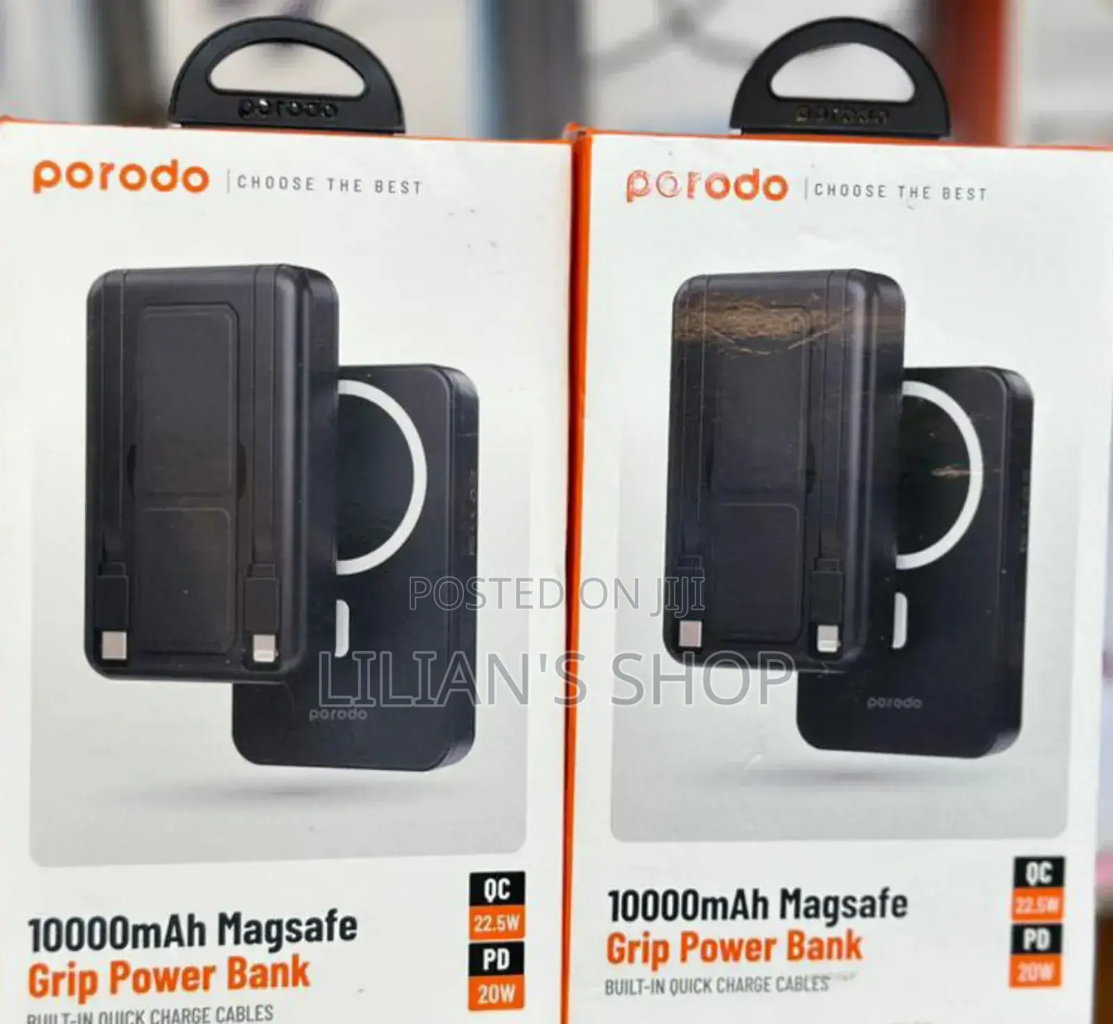 PORODO 10000mah Magsafe Grip Power Bank.