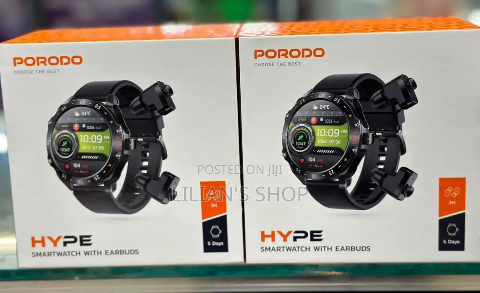 PORODO Hype Smart Watch With Earbuds
